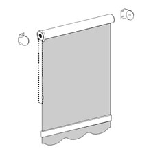 Механизм на цепочке (для трубы Ф25)